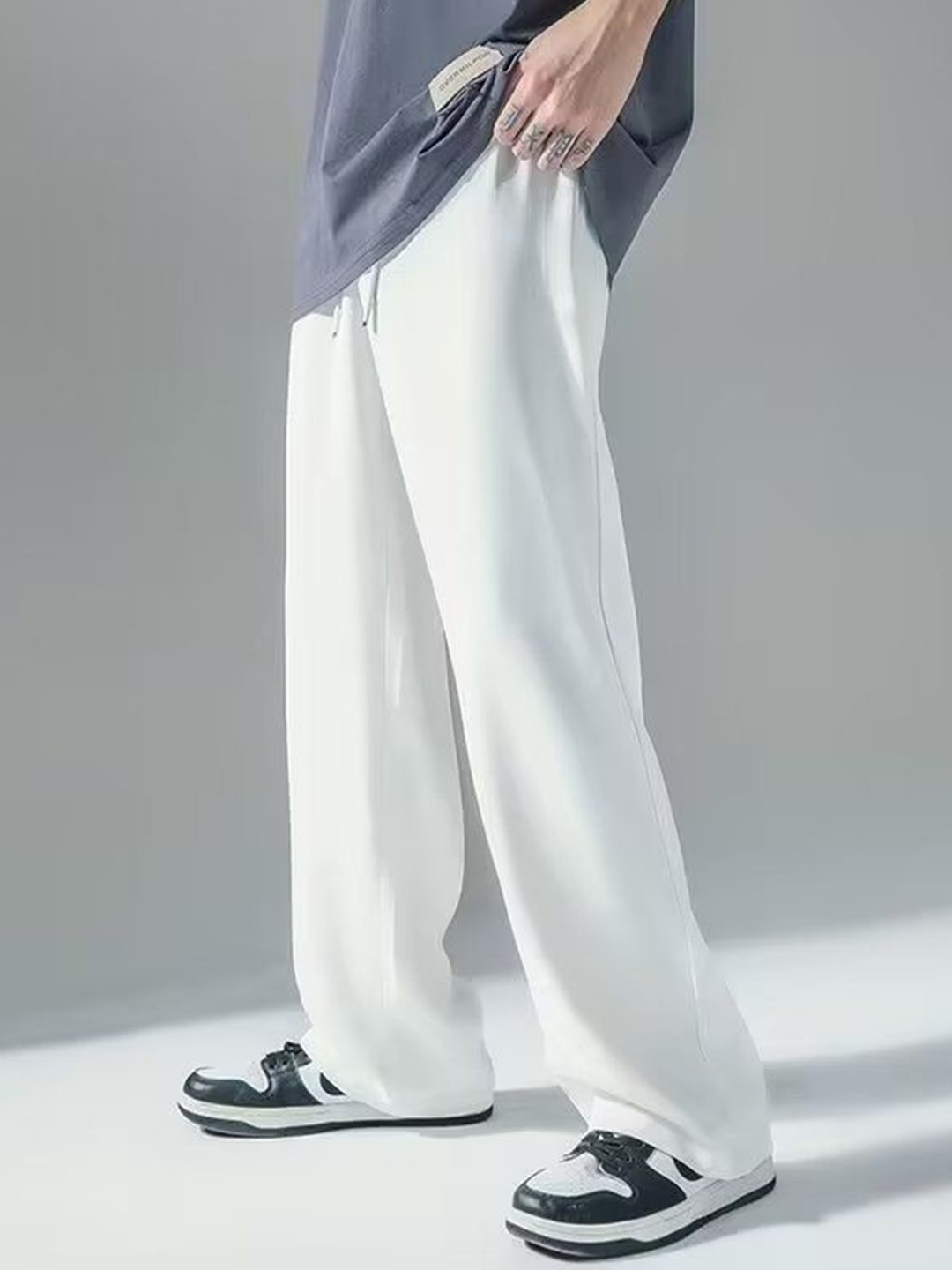 

StyleCast Men High-Rise Trousers, White