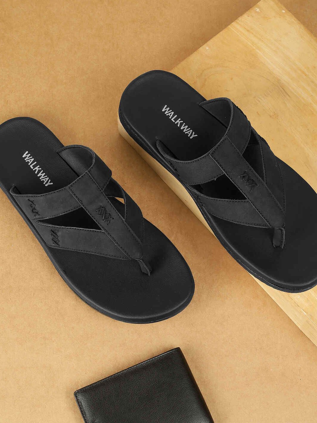 

WALKWAY by Metro Men Slip On Comfort Sandals, Black