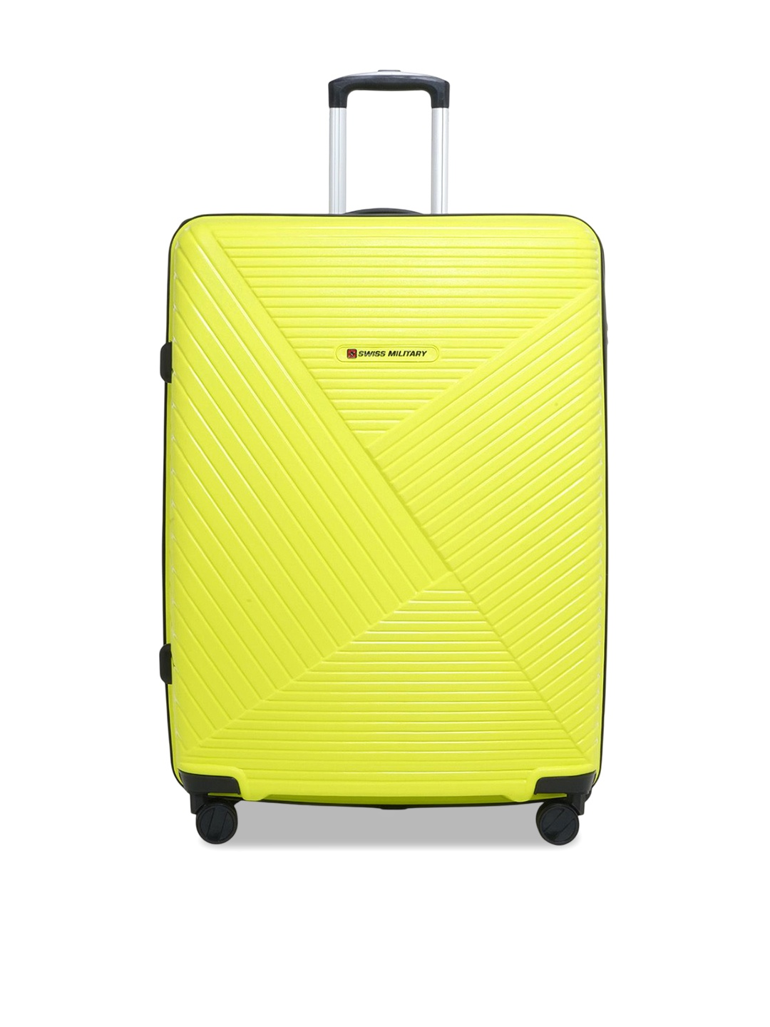 

SWISS MILITARY Adults Zurich Spinner Hard Sided Trolley Suitcase, Lime green