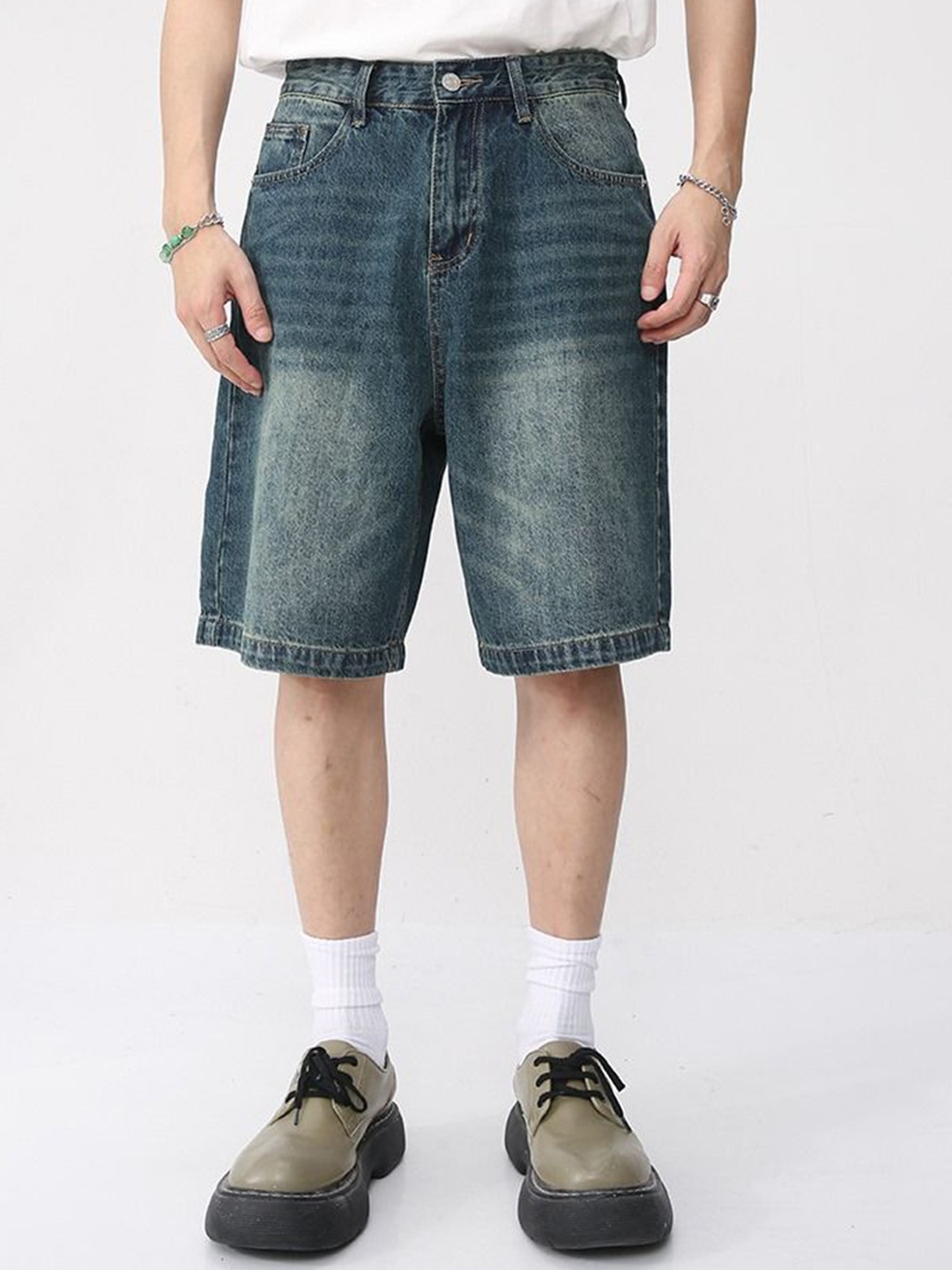 

StyleCast Men Denim Shorts, Blue