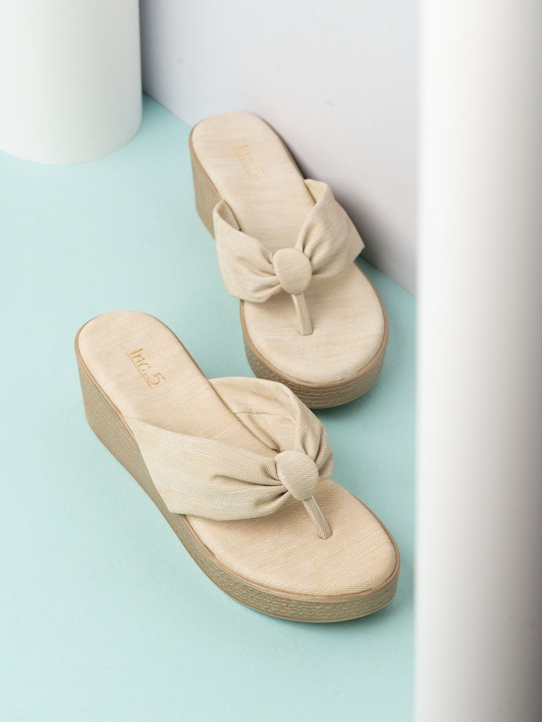 

Inc 5 Women Wedge Sandals, Cream