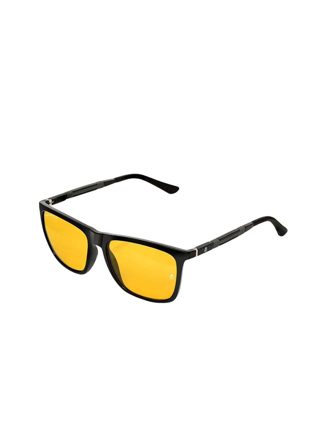 

BAVINCIS Unisex Square Sunglasses with UV Protected Lens, Yellow