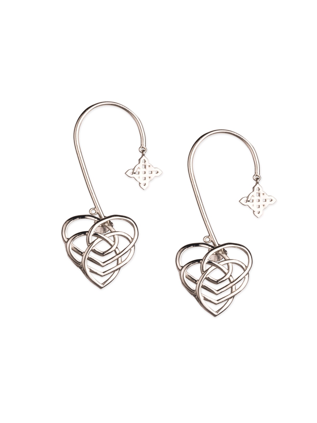

GAURISH BESPOKE JEWELLERY Silver-Plated Contemporary Shaped Ear-Cuffs