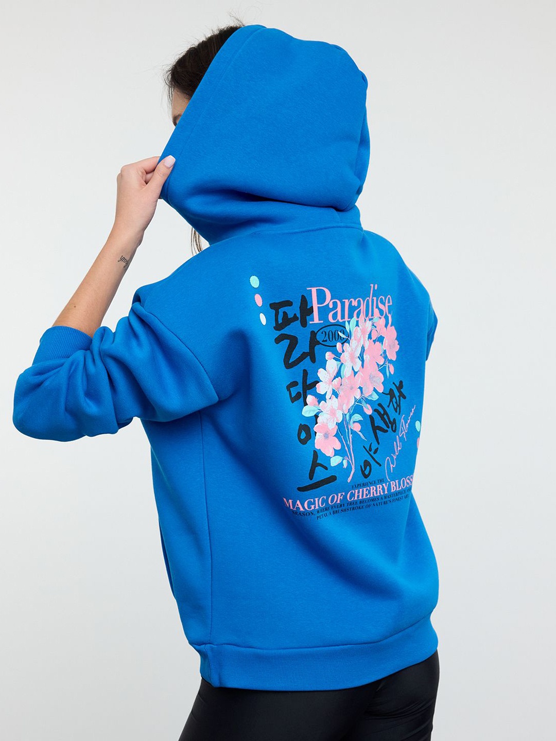 

Trendyol Women Printed Sweatshirt, Blue