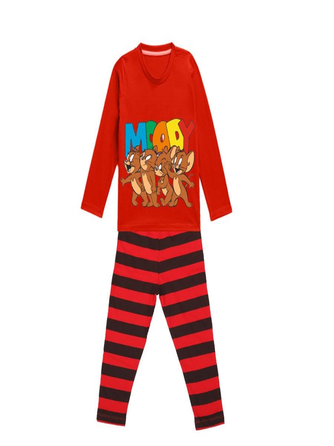 

YK Disney Girls Printed Night suit, Red