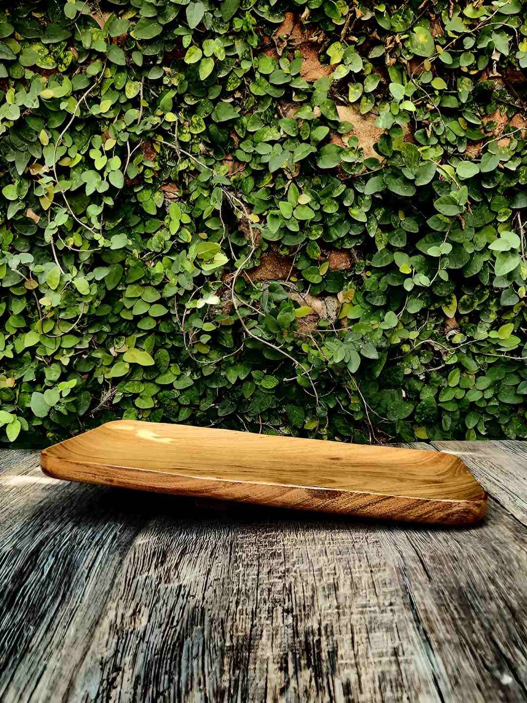 

INCLUD Brown Wooden Easy to Clean Serving Tray