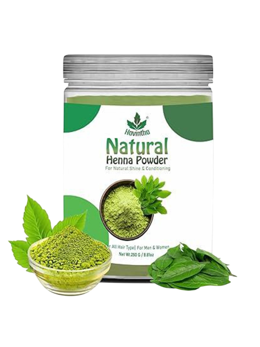 

Havintha Natural Henna Powder For Hair Colour - 250 g, Green