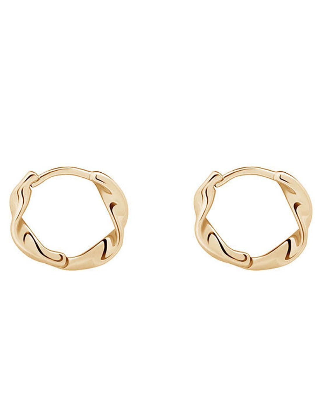 

StyleCast Gold-Plated Circular Shaped Hoop Earrings
