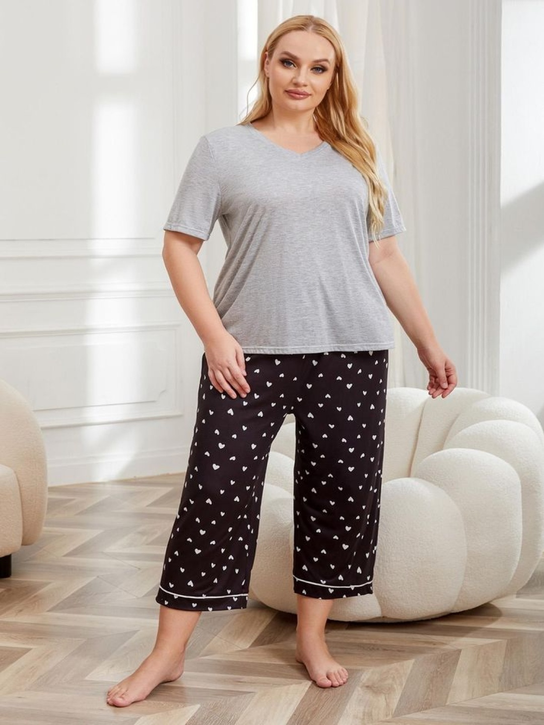 

LULU & SKY Women Night suit, Grey