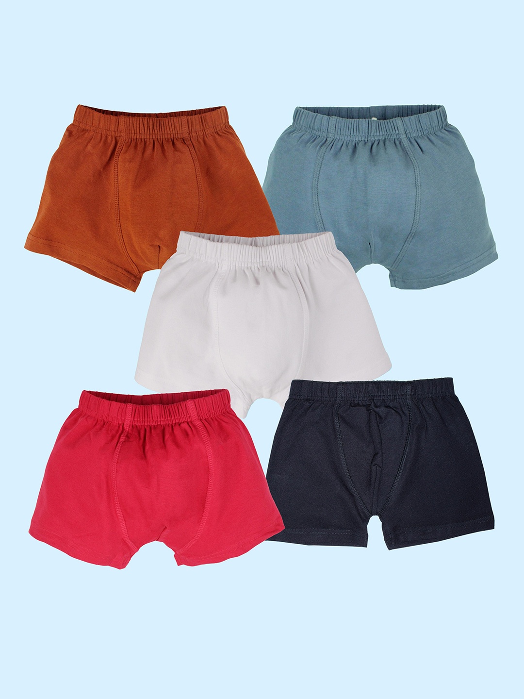 

KiddoPanti Boys Pack Of 5 Boxers SS25BXR005, Red
