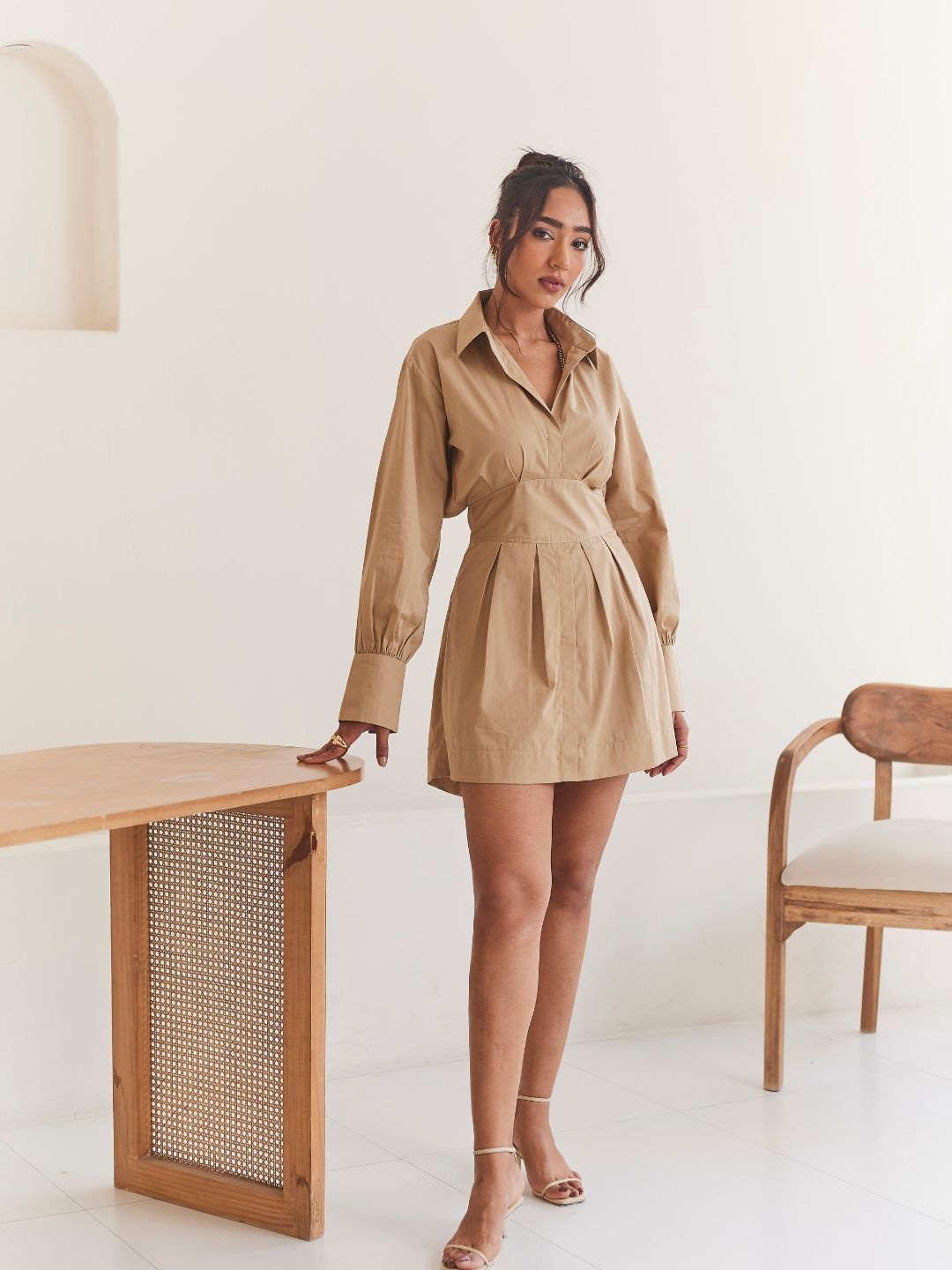 

Urban Suburban Women Mini Dress, Beige