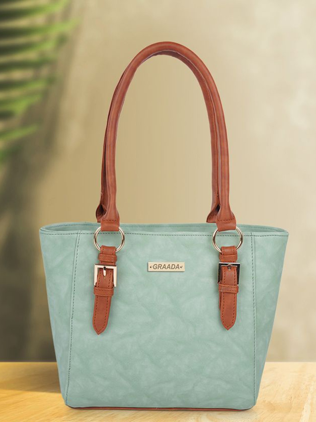 

GRAADA Structured Shoulder Bag, Green