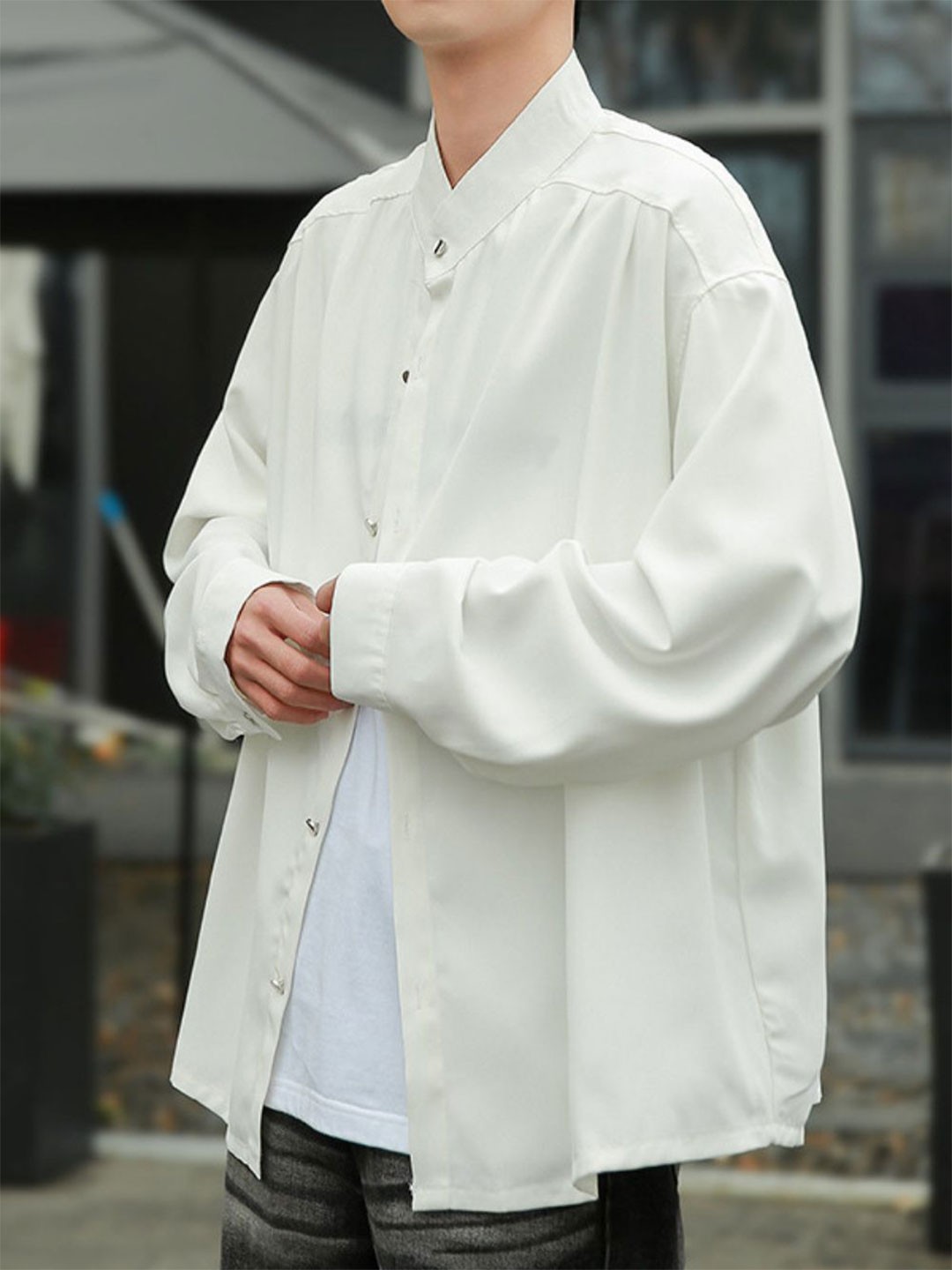 

StyleCast Men Opaque Casual Shirt, White