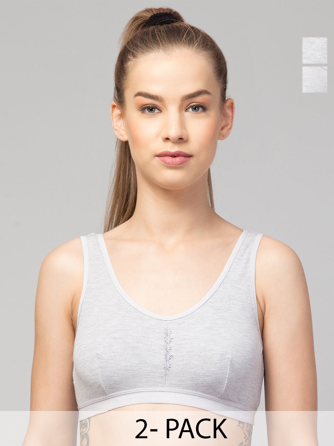 

ULLAS Full Coverage Bra, Grey