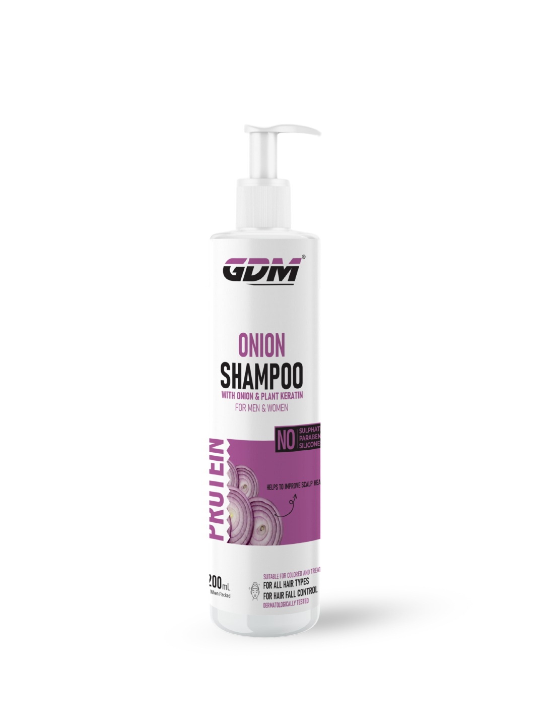 

GDM Nutraceuticals LLP Onion Shampoo With Plant Keratin - 200ml, White