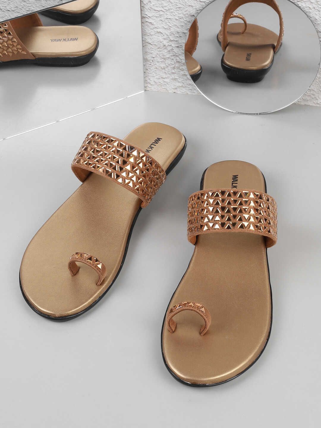 

WALKWAY by Metro Wedge Mules, Gold