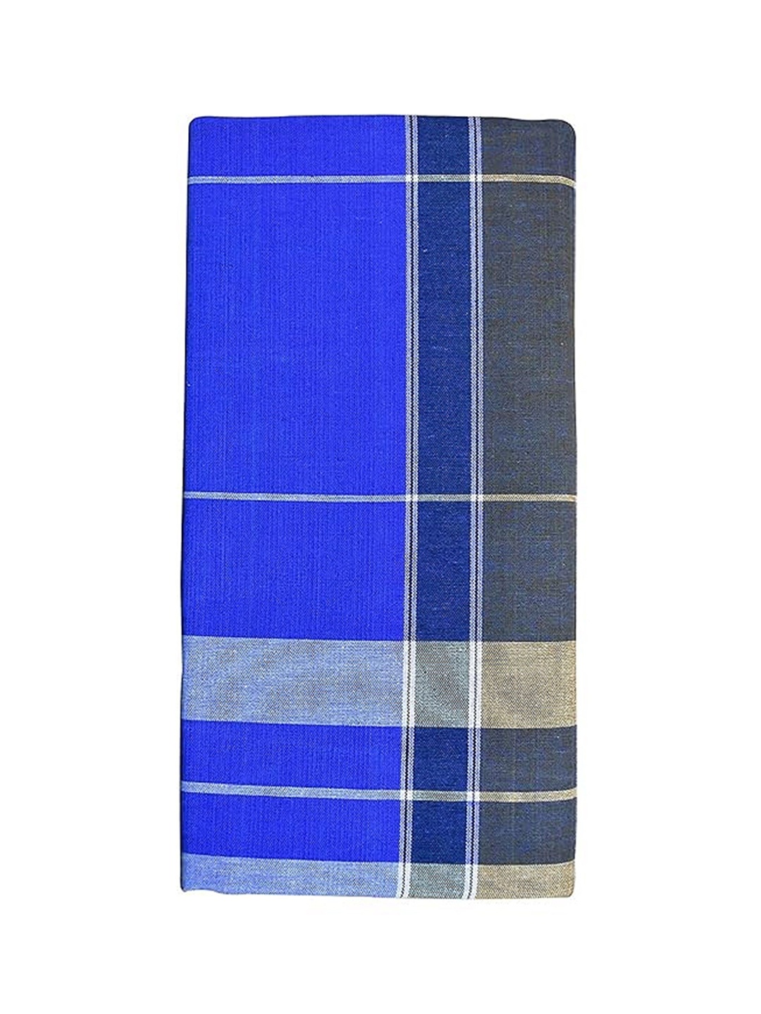 

Suman Tex Men Checked Cotton Lungi, Blue