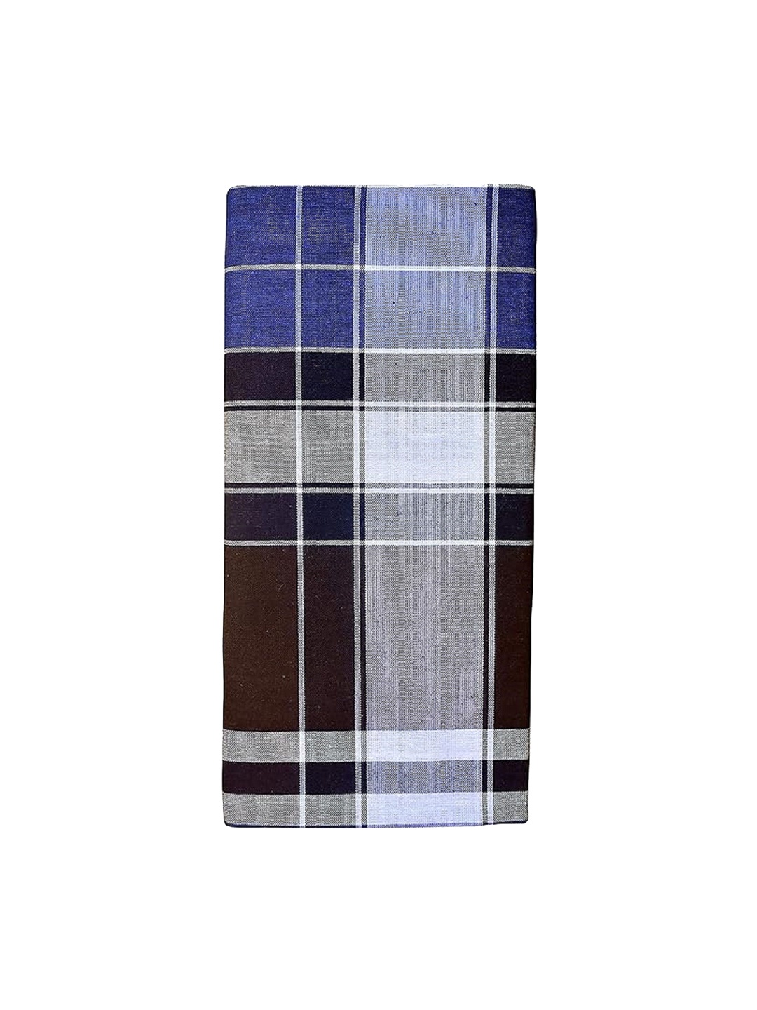 

Suman Tex Men Checked Cotton Lungi, Blue