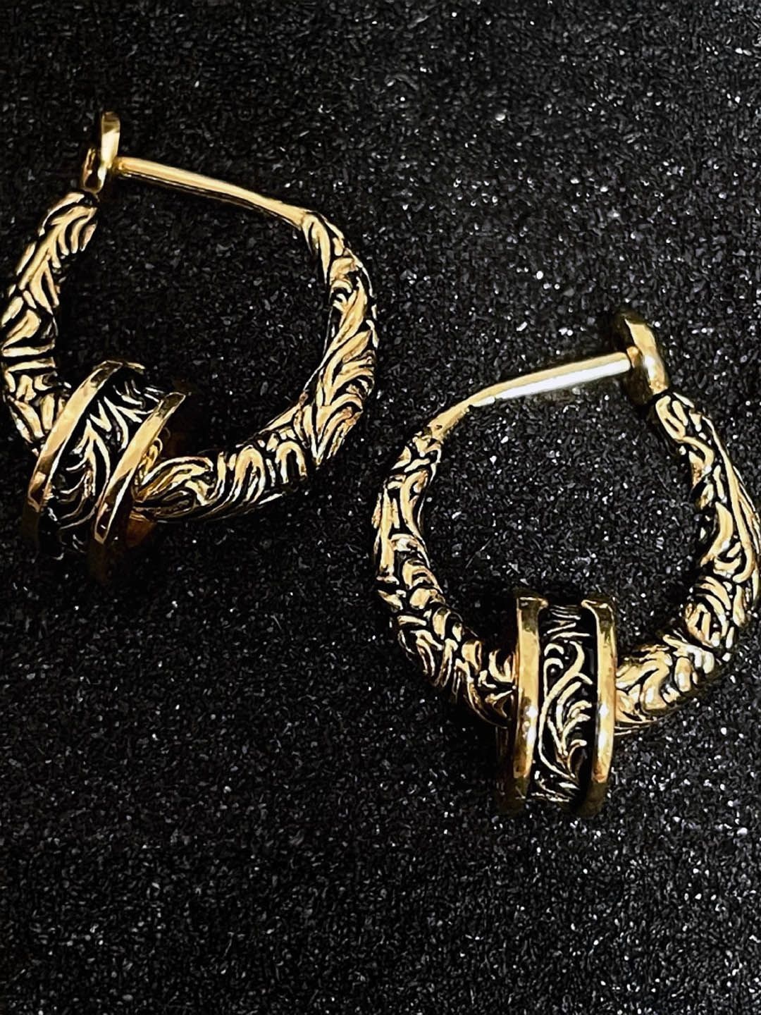 

StyleCast Contemporary Shaped Hoop Earrings, Gold