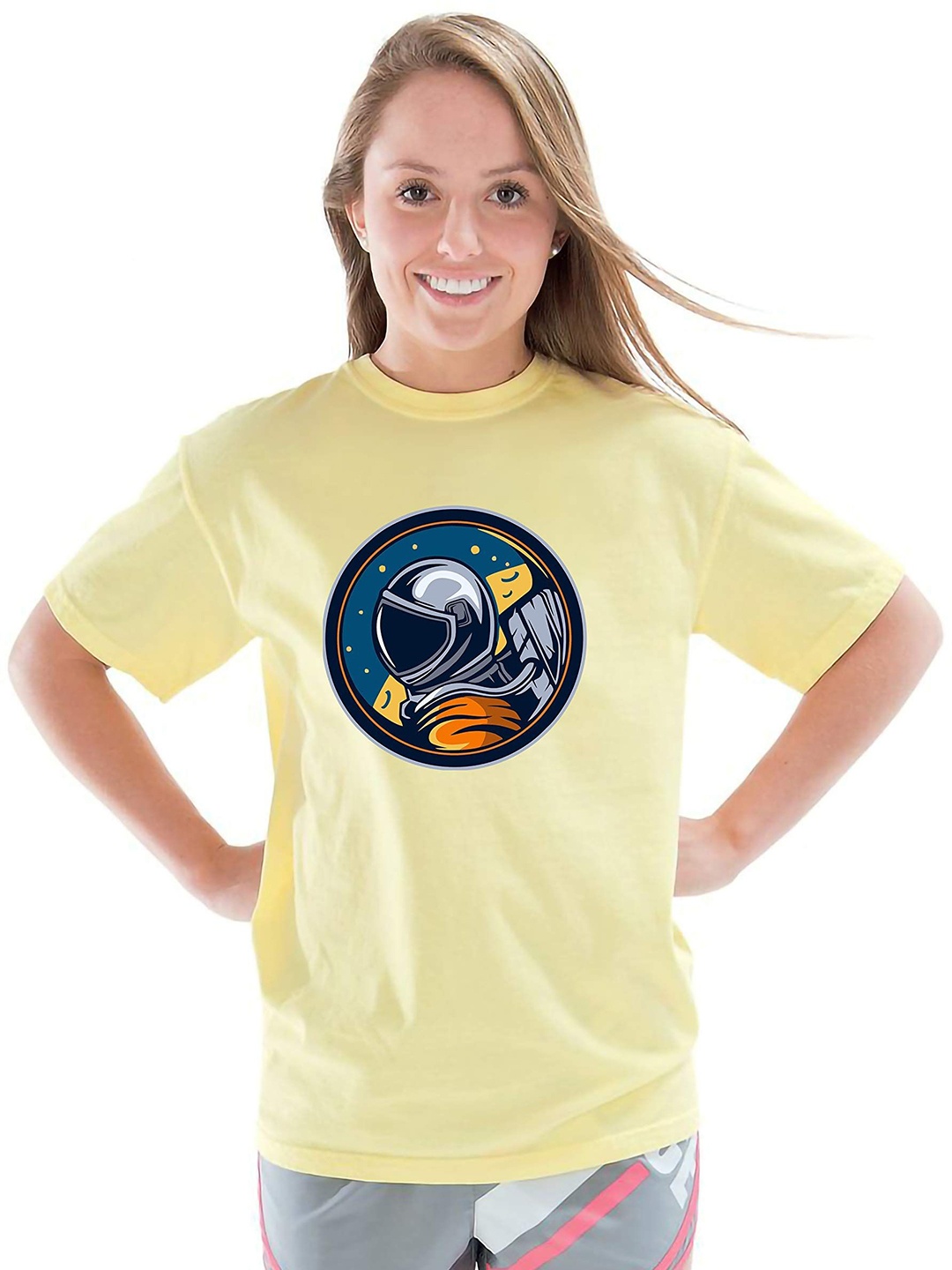 

VLAM Women Varsity Printed T-shirt, Yellow