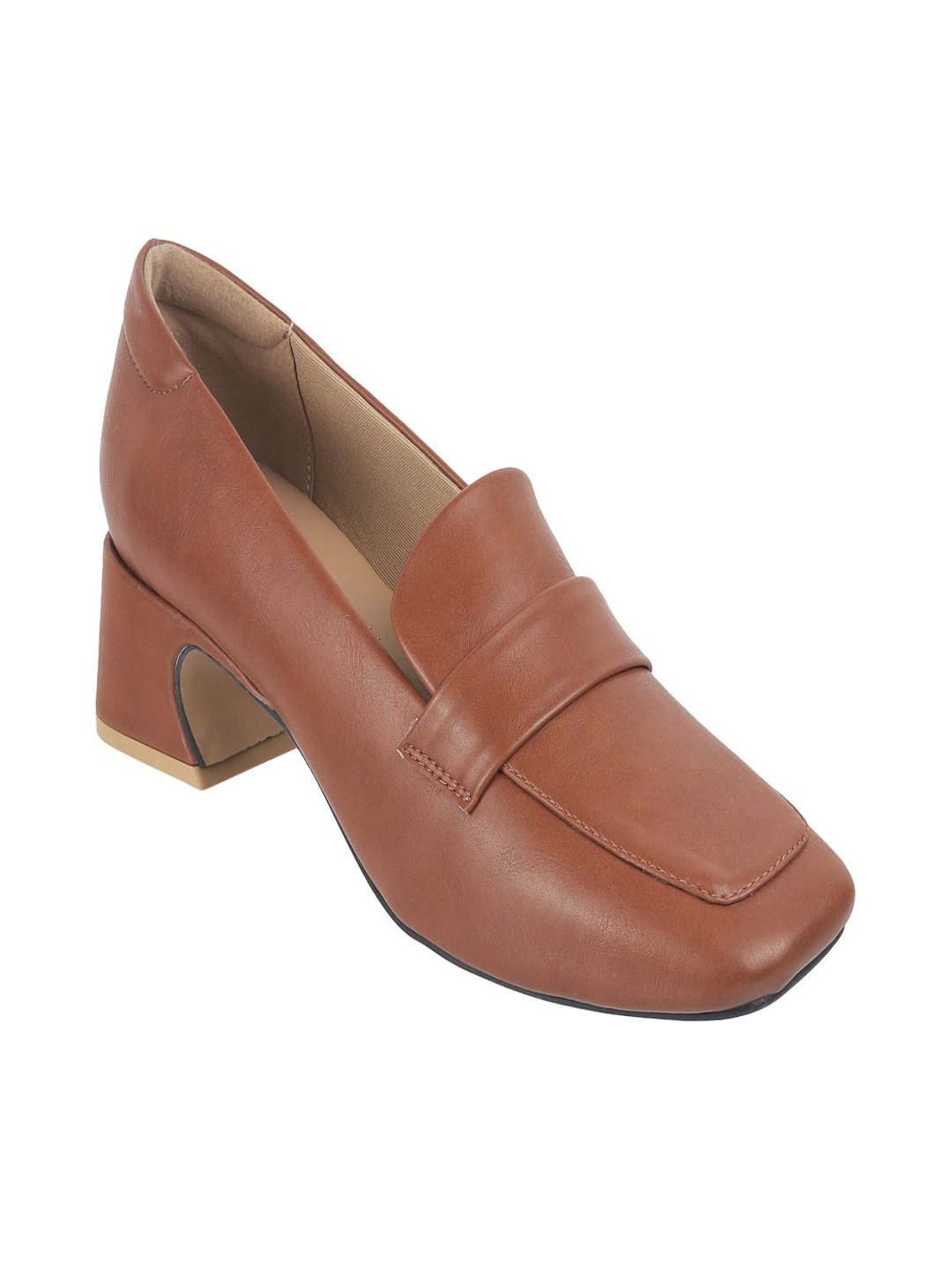 

Catwalk COURT Women Block Heel Loafers, Brown