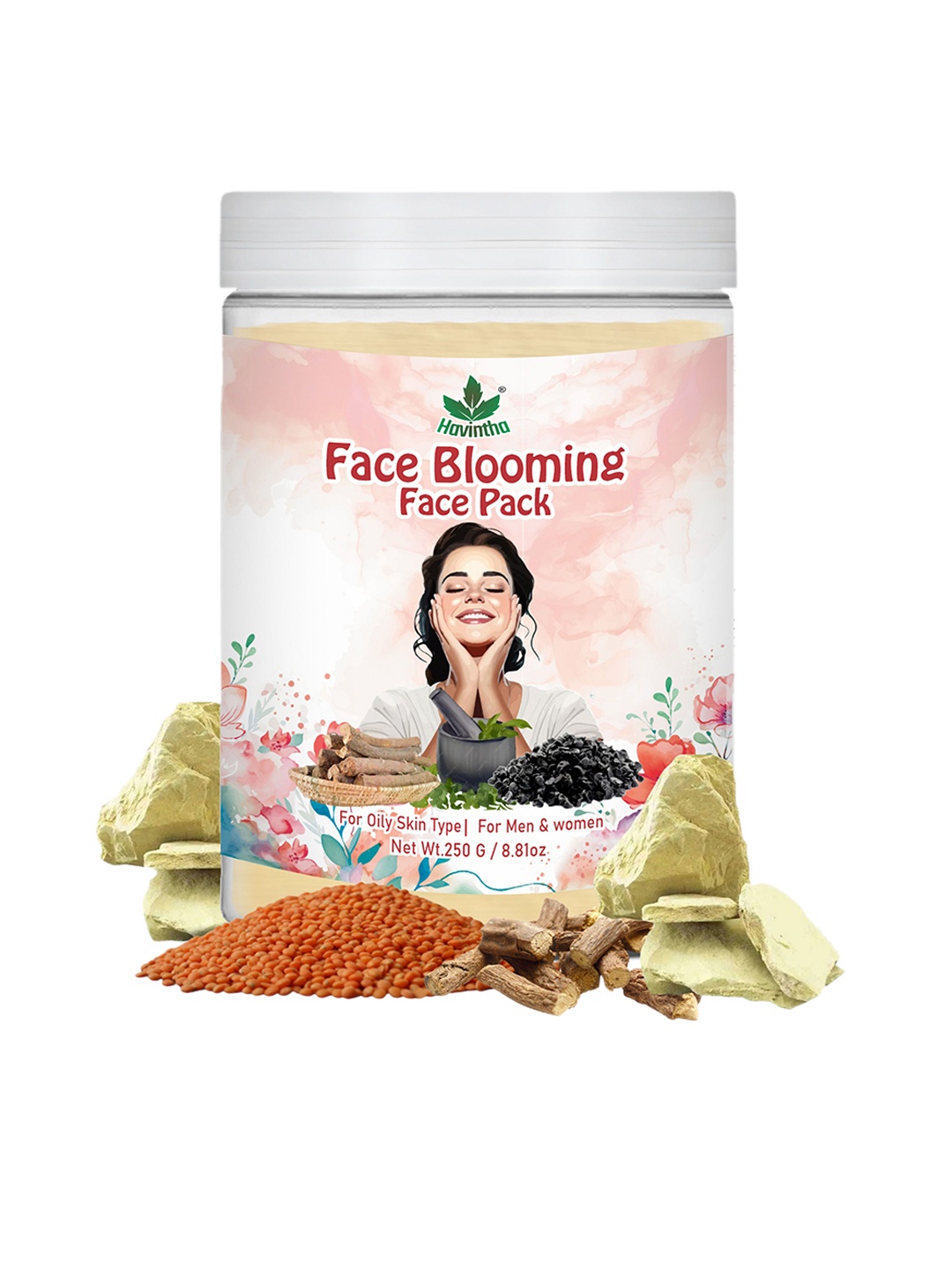 

Havintha Natural Blooming Face Pack For Deep Cleansing - 250 g, Na