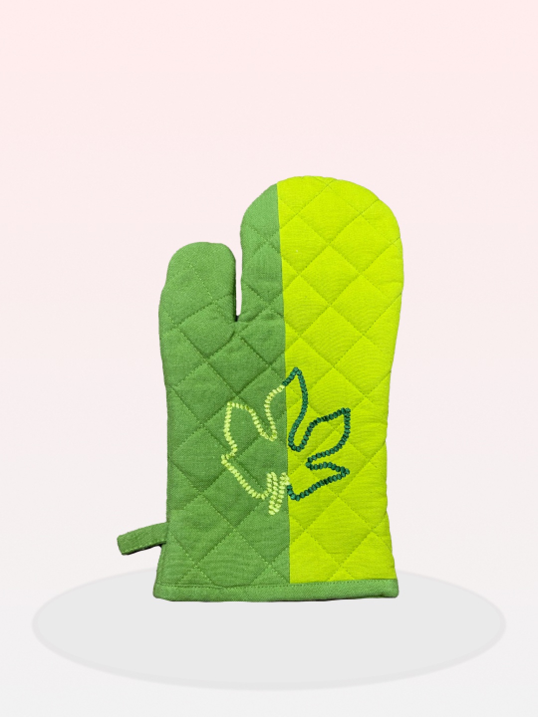 

SAJAVAT Green Printed Pure Cotton Oven Glove