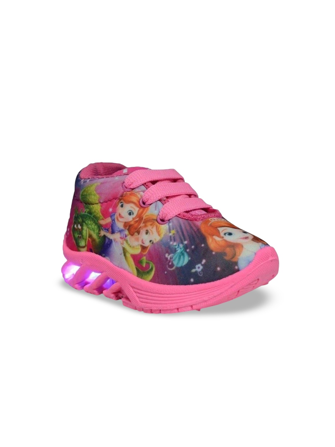 

BUNNIES Girls Printed Slip-On Sneakers, Pink