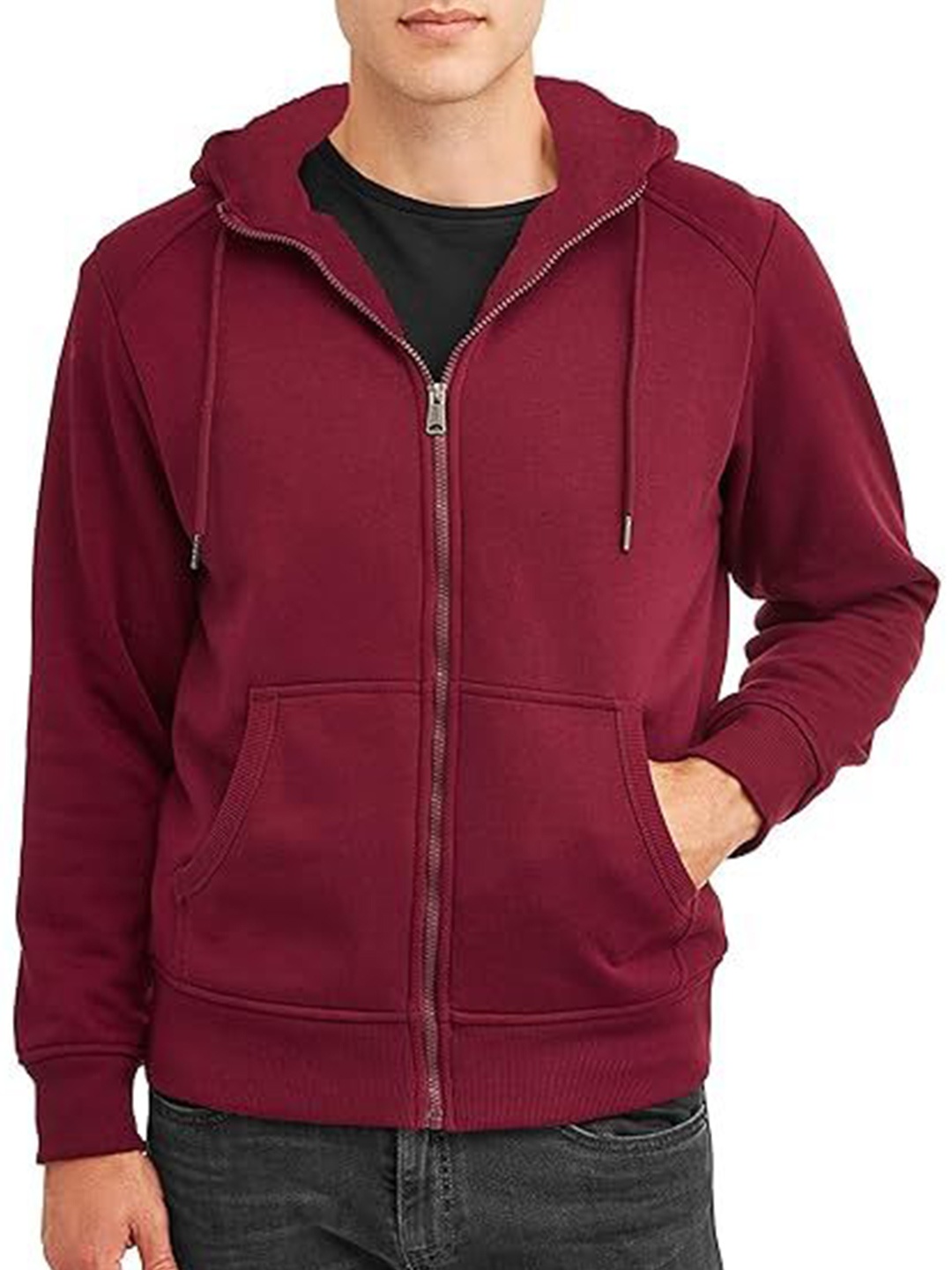 

BAESD Men Hooded Sweatshirt, Maroon