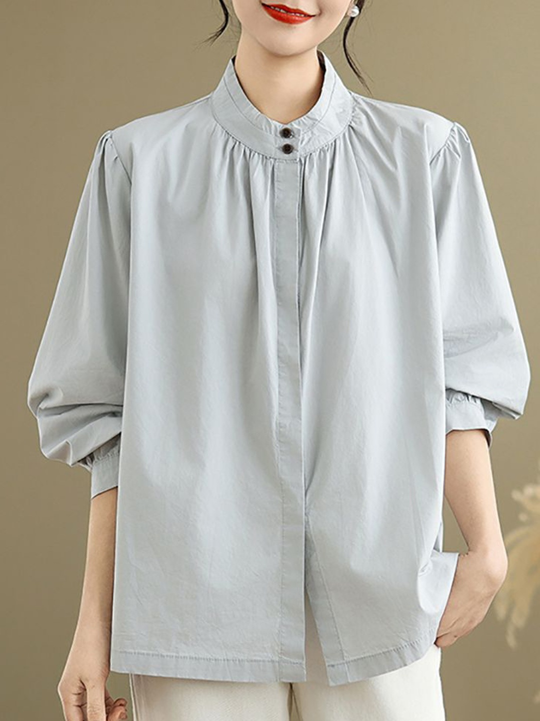 

StyleCast x Revolte Women Opaque Casual Shirt, Blue