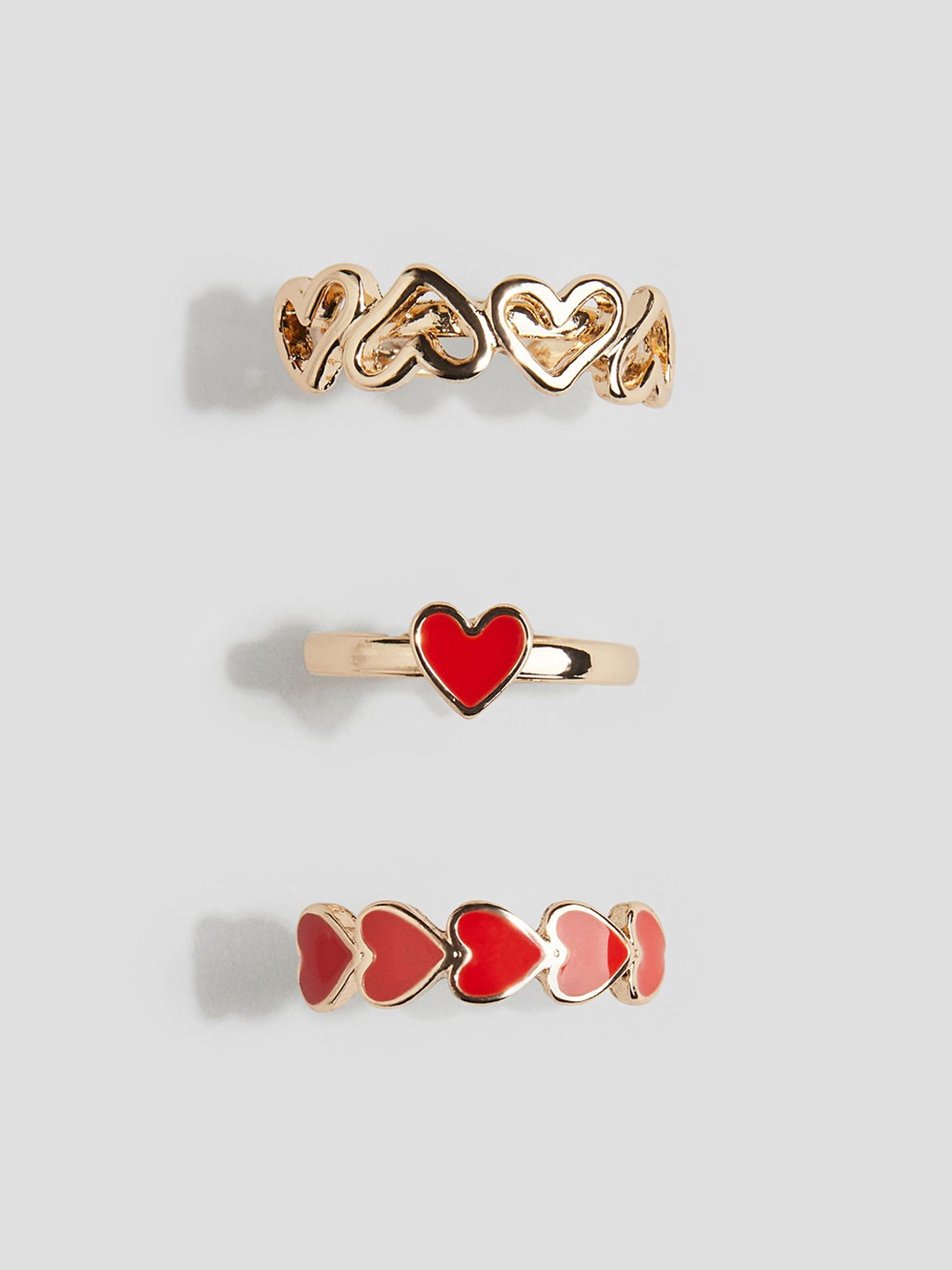 

H&M 3-Pack Rings, Gold