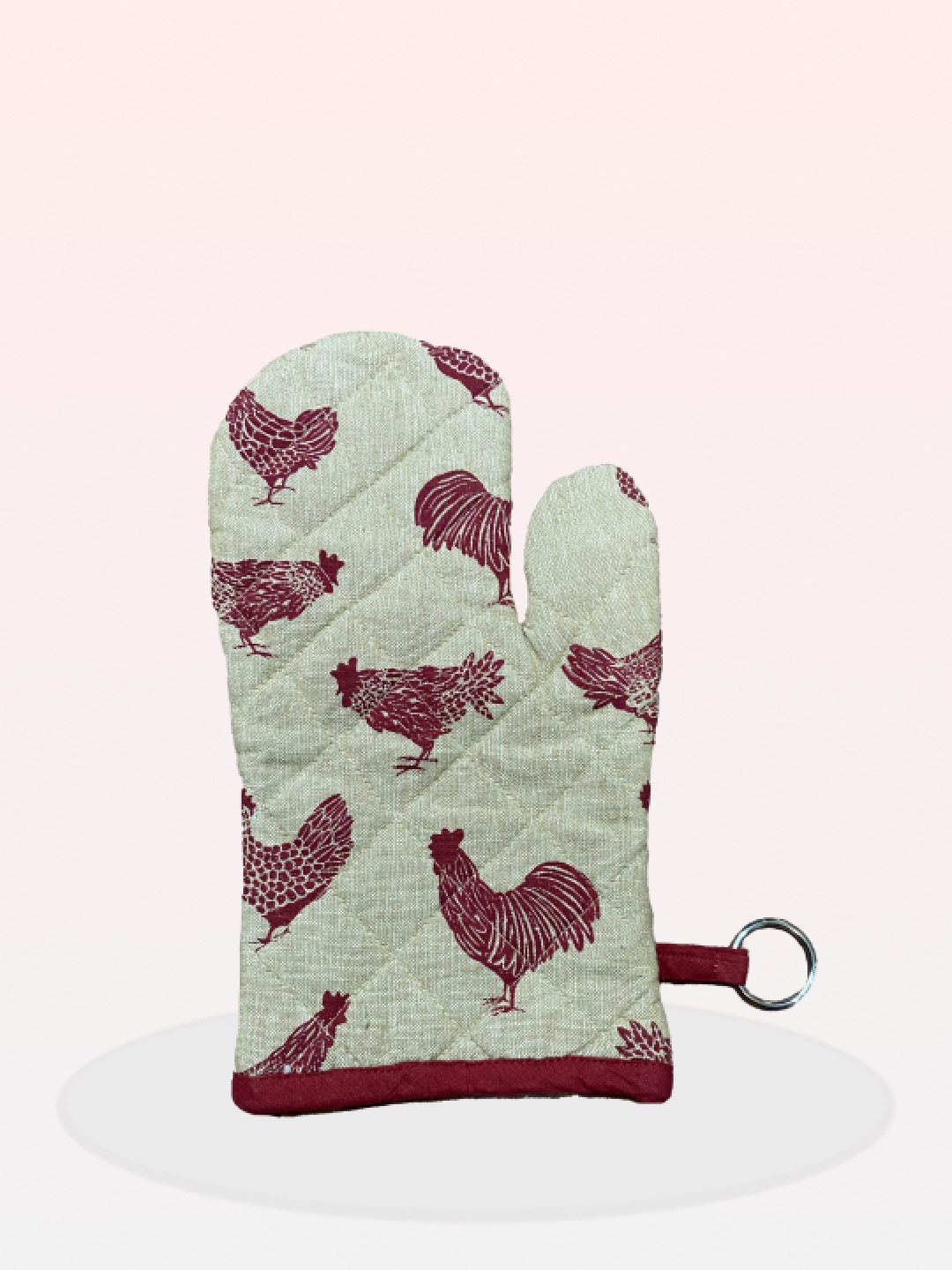 

SAJAVAT Maroon & Green Printed Pure Cotton Oven Glove