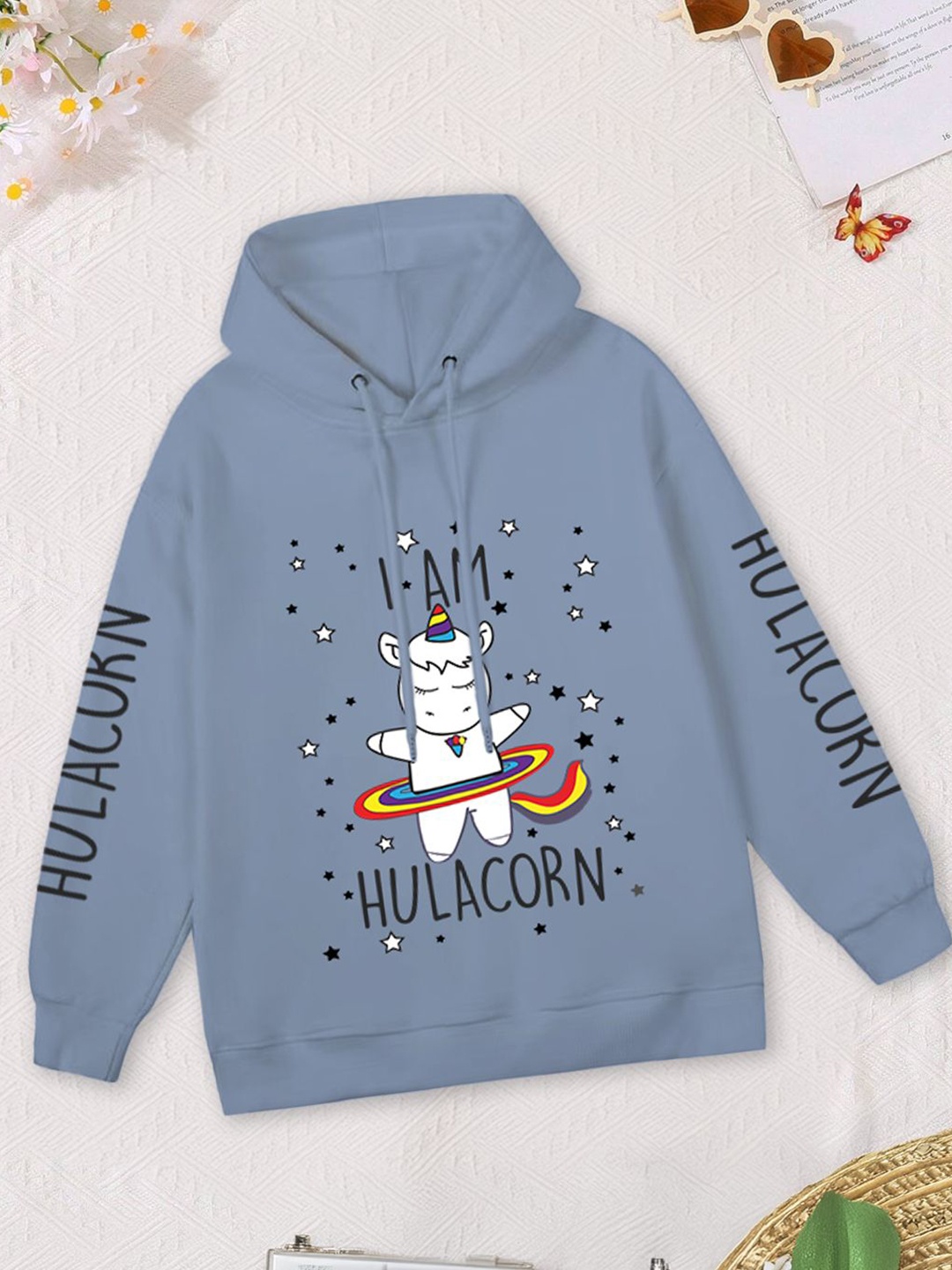 

FOREVER FRIDAY Girls Hooded Sweatshirt, Blue