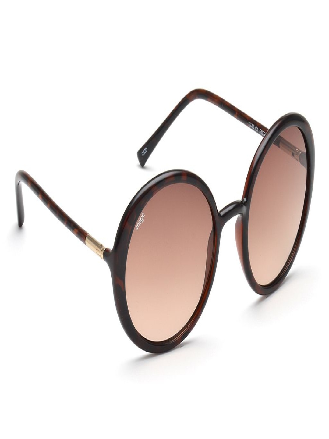 

Image Women Round Sunglasses with UV Protected Lens, Brown