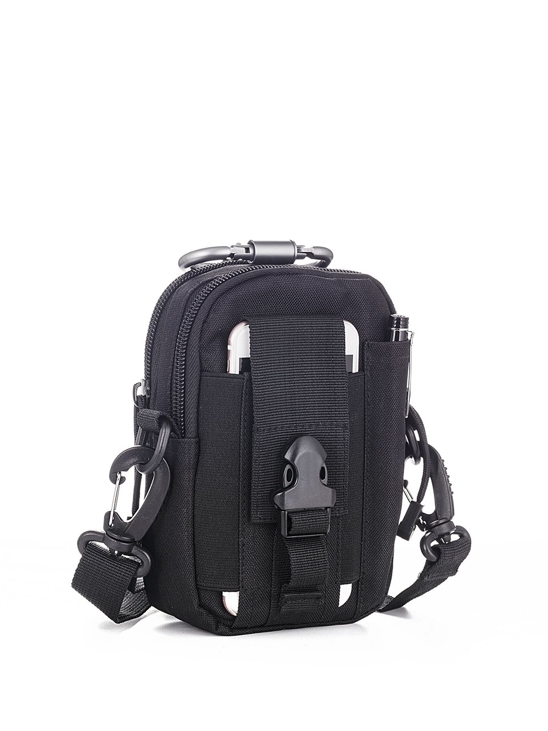 

Carry Trip Unisex Solid Messenger Bag, Black