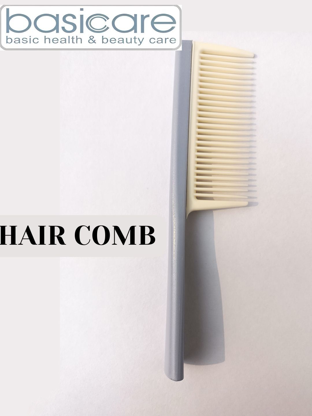 

basicare Smooth Rounded Teeth Hair Comb, Blue