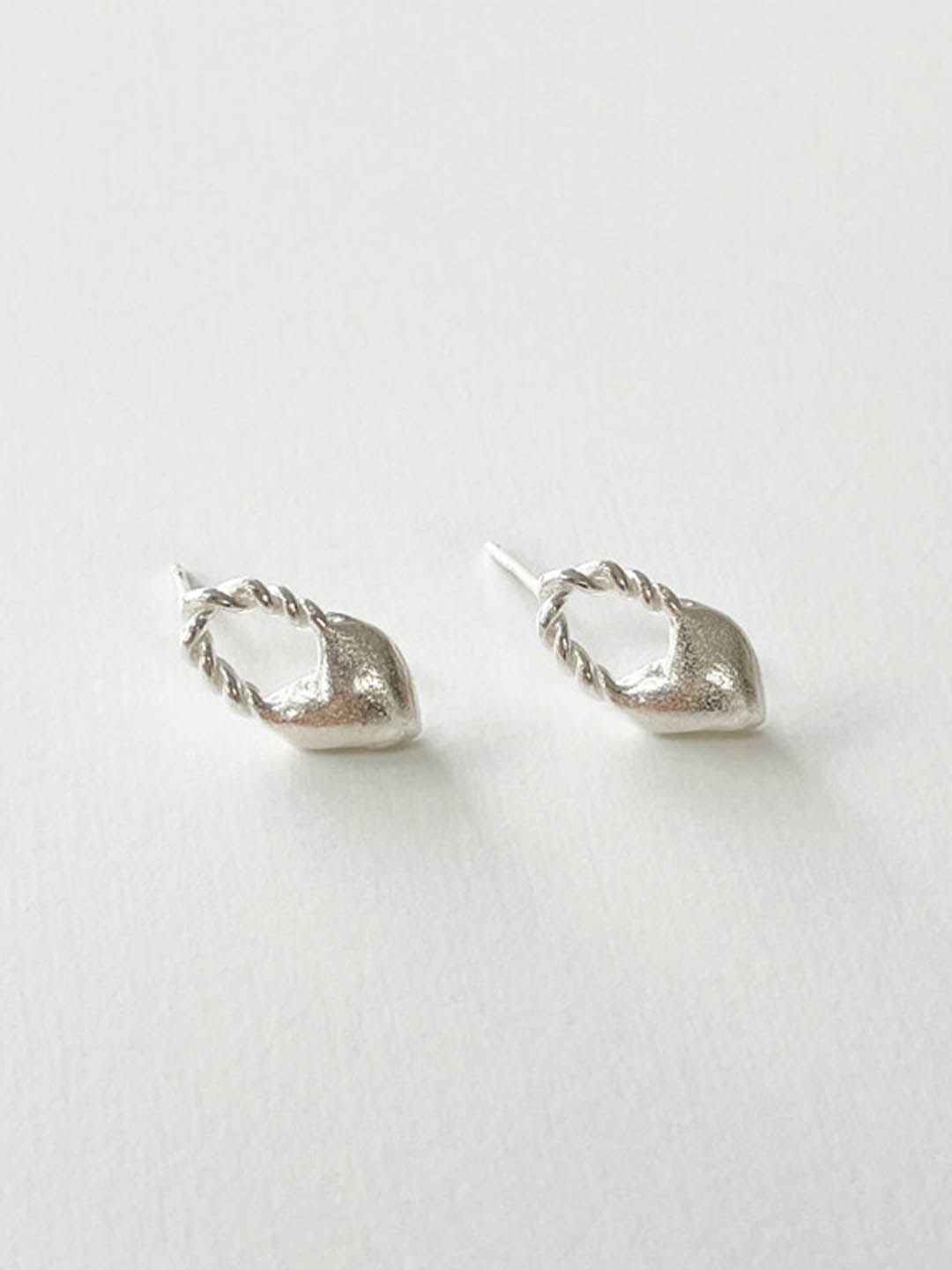 

StyleCast Contemporary Shaped Studs, Silver