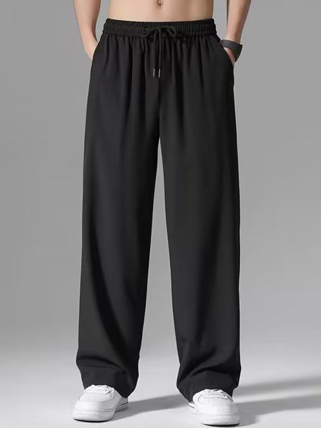 

StyleCast Men High-Rise Trousers, Black