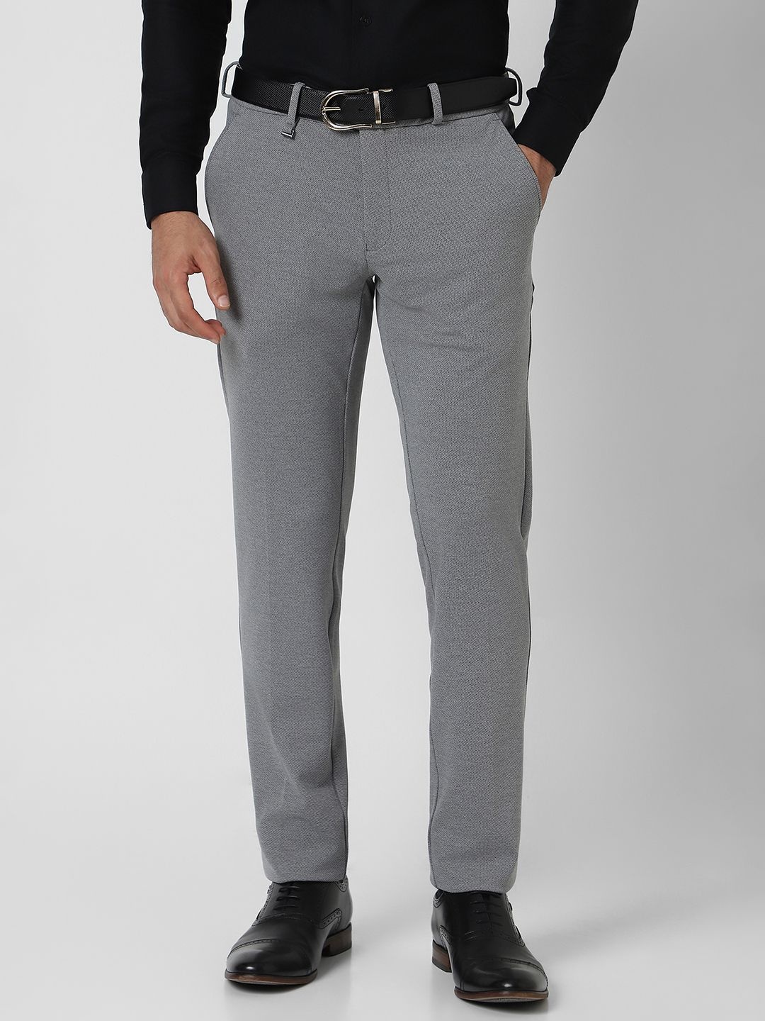 

Van Heusen Men Ultra Slim Fit Trousers, Grey
