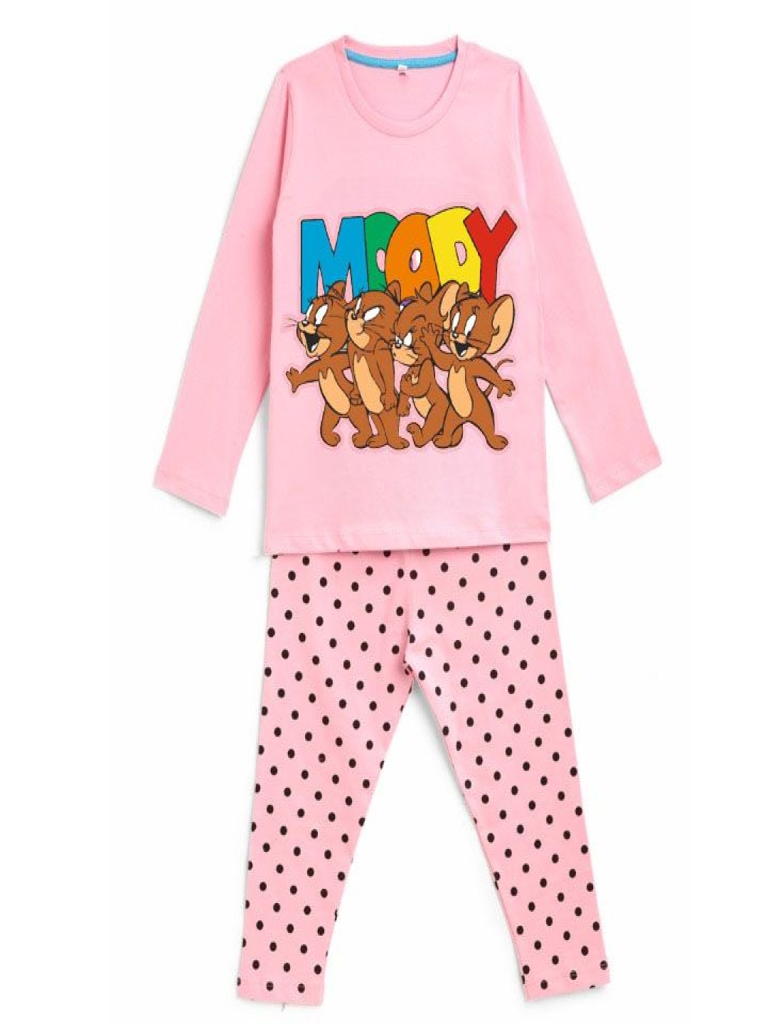 

YK Disney Girls Printed Pure Cotton Night suit, Pink