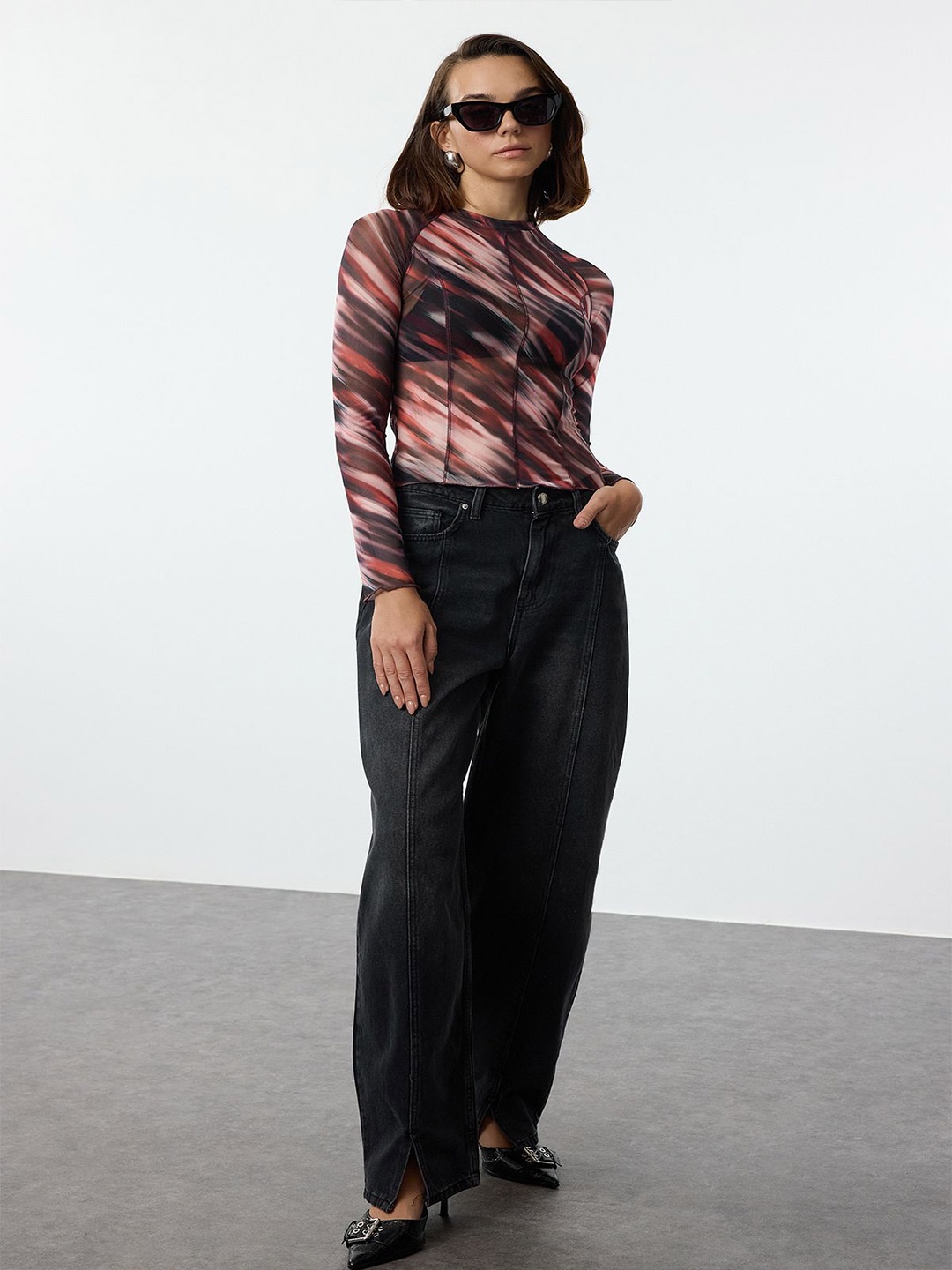 

Trendyol Striped Top, Na