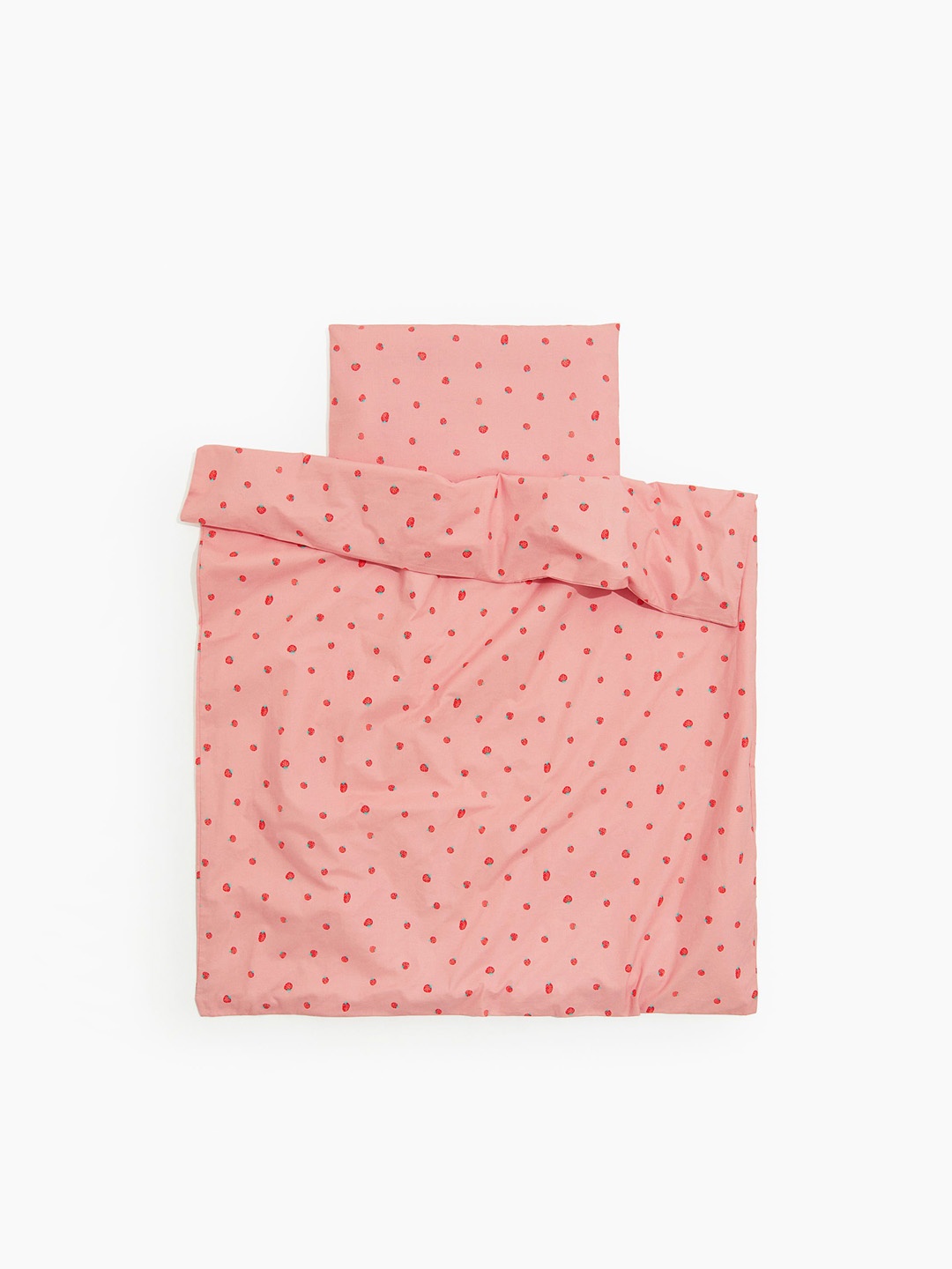 

H&M Cot Duvet Cover Set, Pink