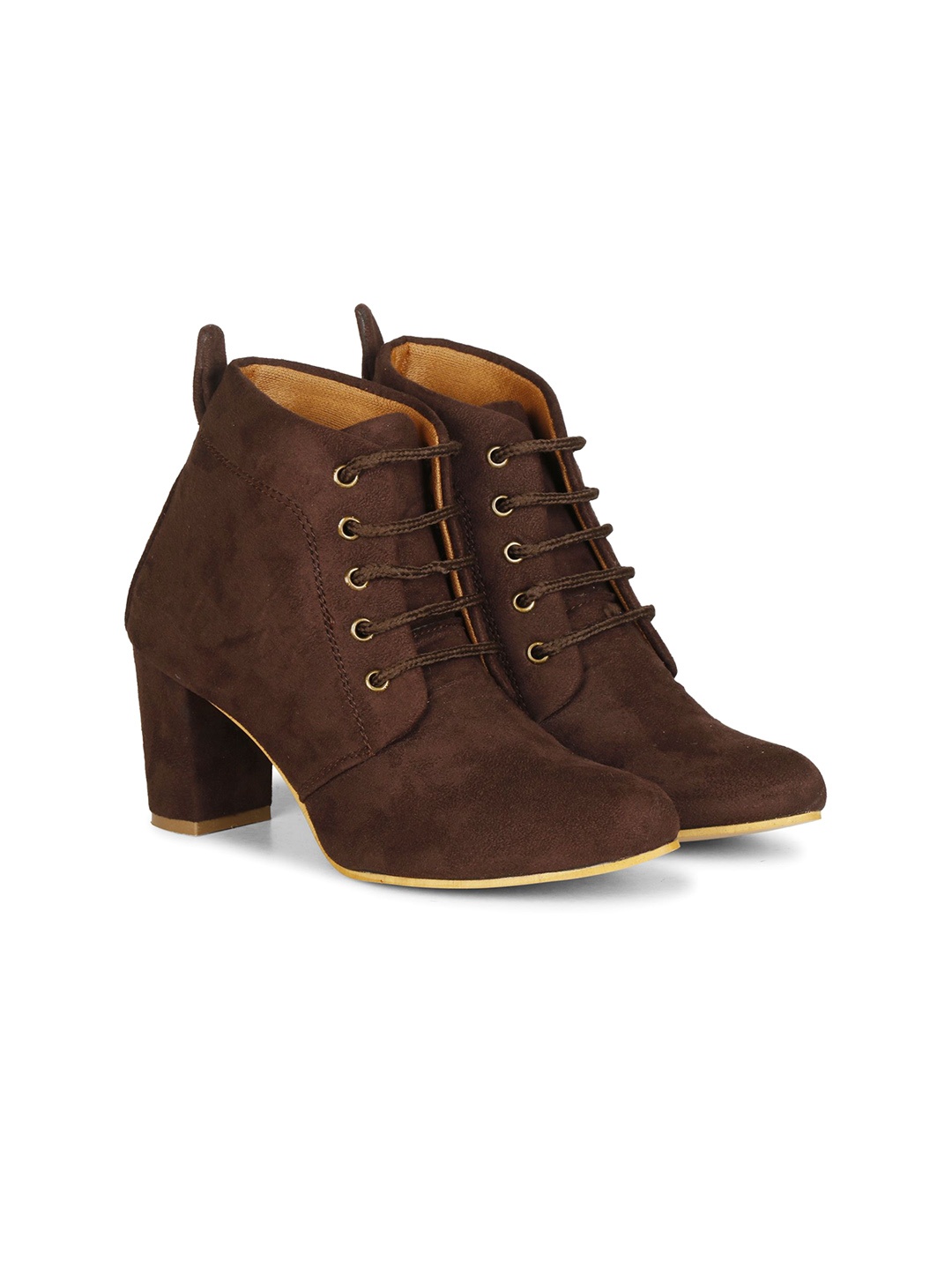 

Commander Shoes Suede Block Sandals, Brown