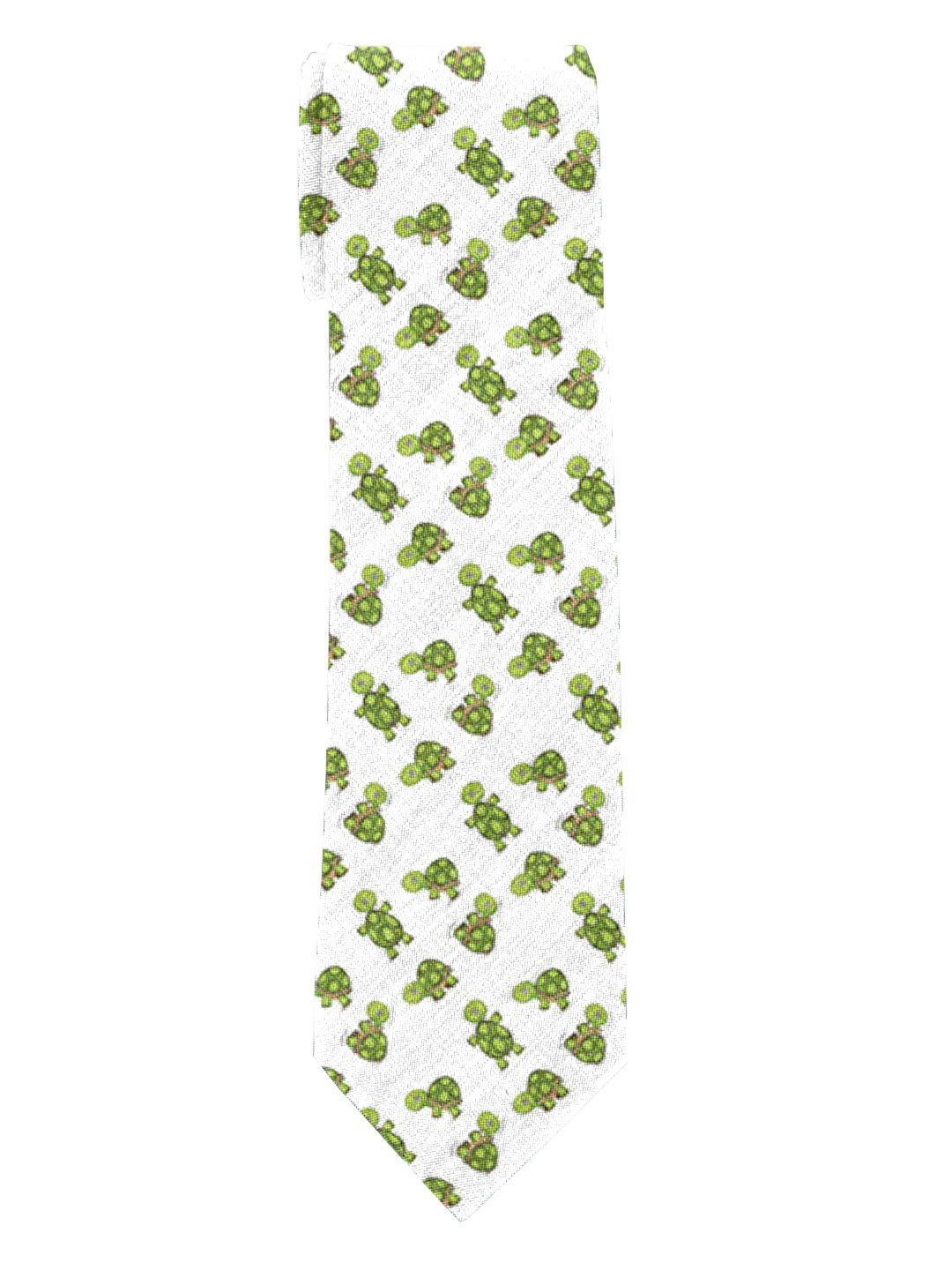 

Blacksmith Men Printed Broad Tie, Green