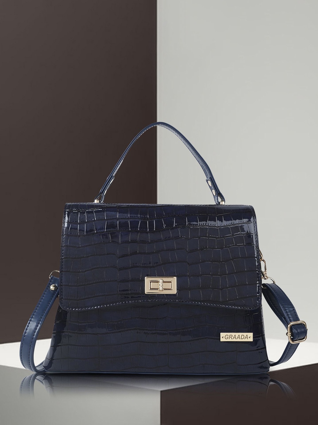 

GRAADA Structured Satchel, Black