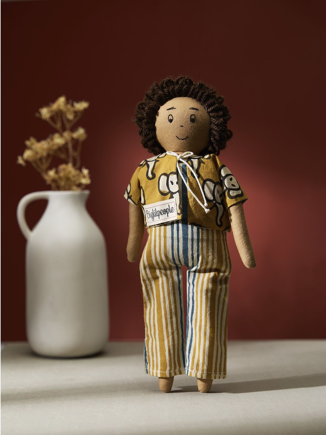 

Biglilpeople Cotton Filled Non-Allergic Doll Soft Toys and Dolls, Yellow