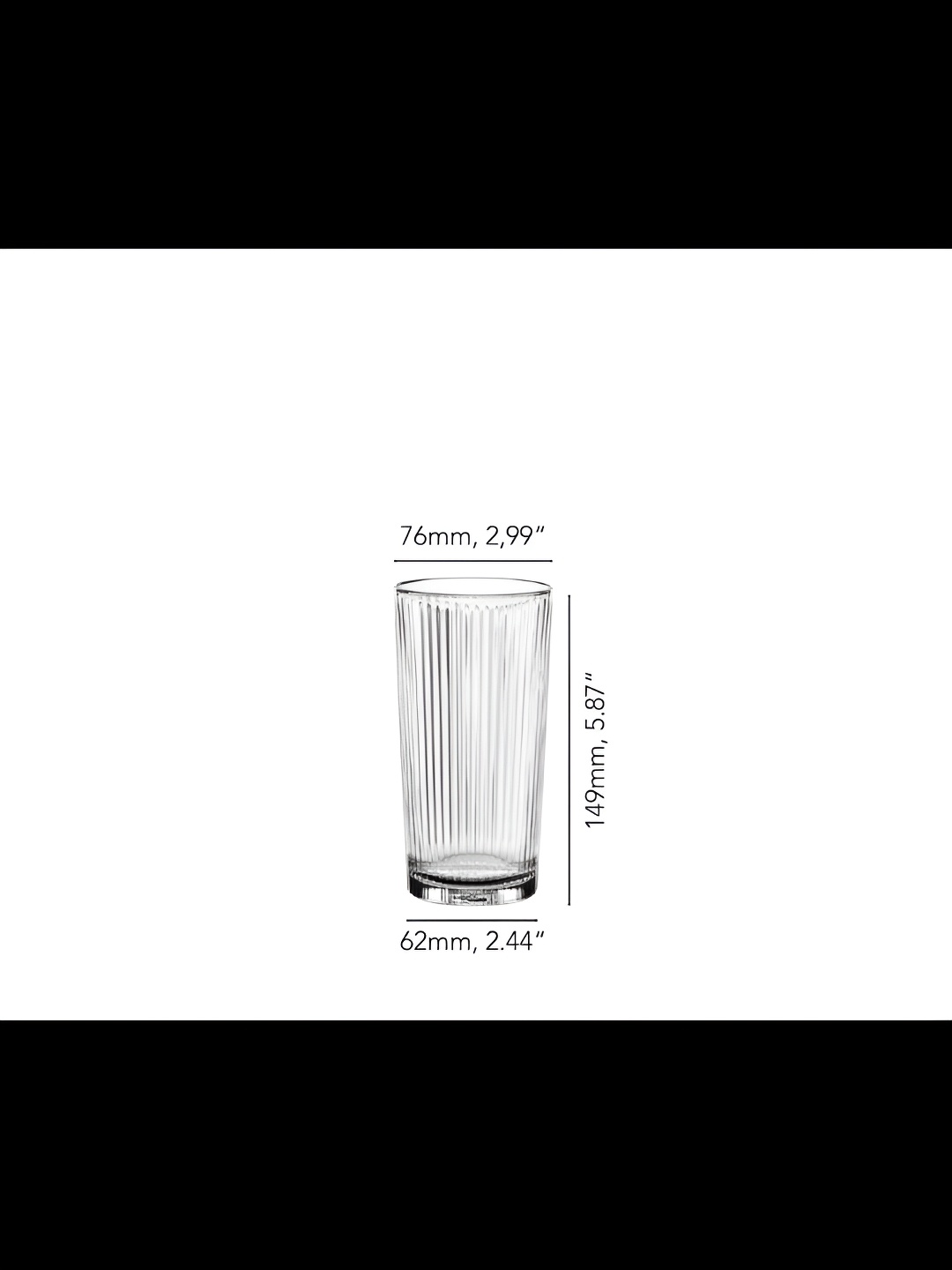 

Nachtmann Transparent 2 Pieces Textured Water Glass