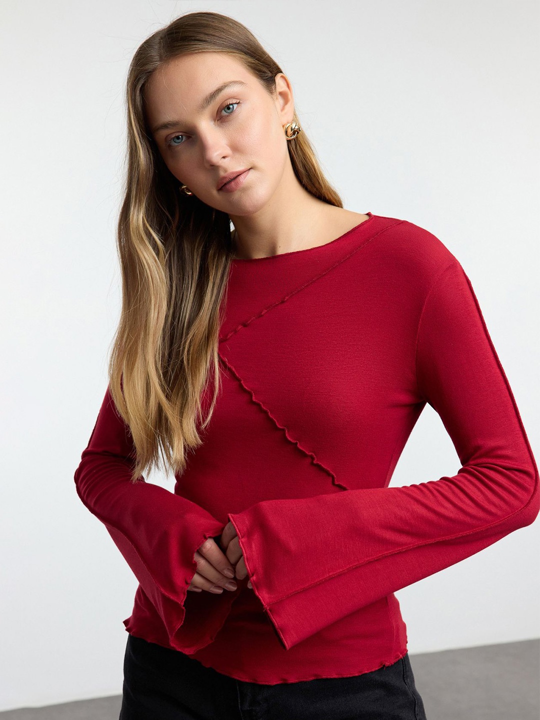 

Trendyol Bell Sleeve Top, Na