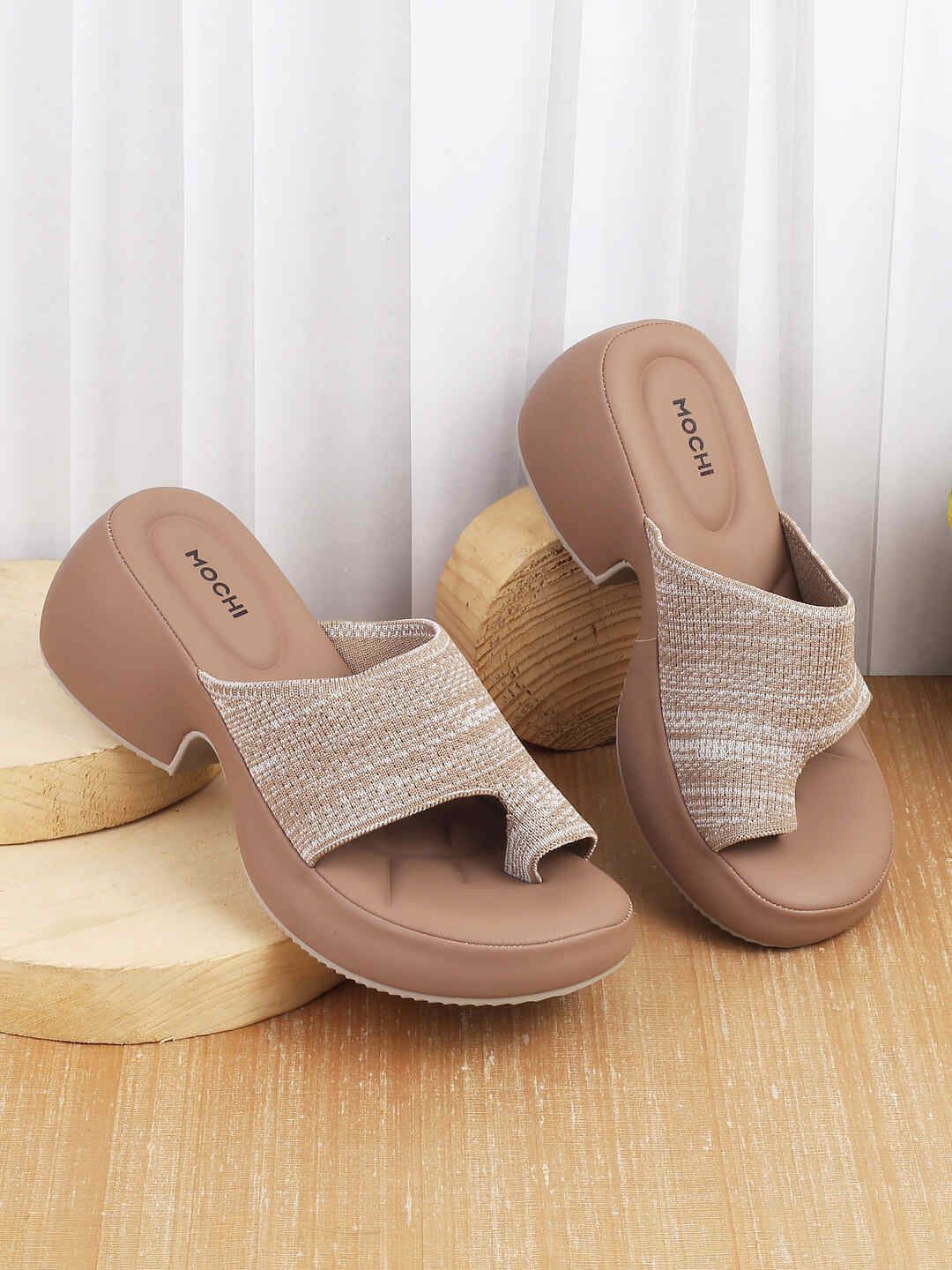 

Mochi Embellished Wedge Sandals, Khaki