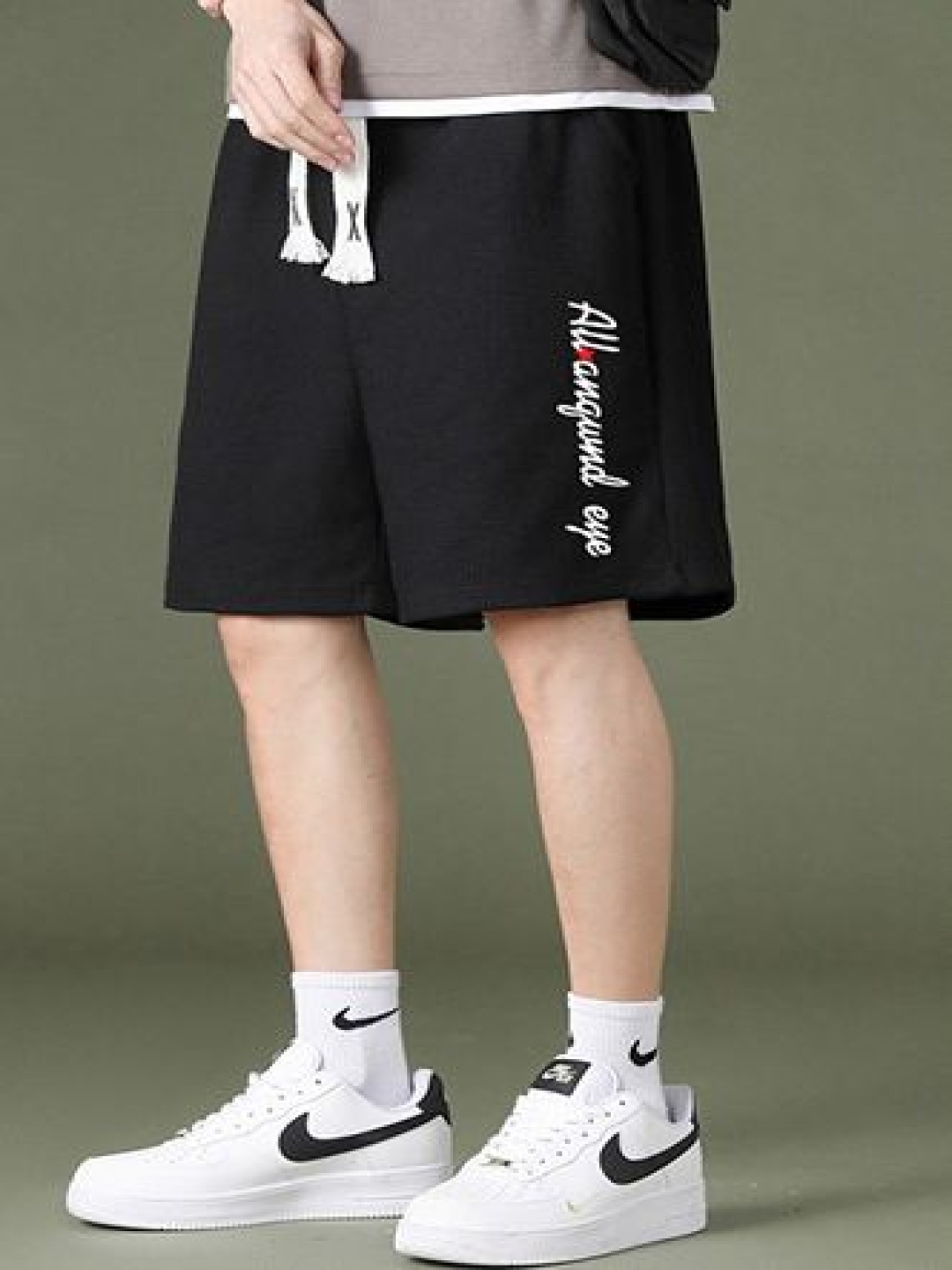 

StyleCast x Revolte Men Printed Regular Fit Shorts, Black